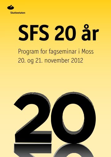 Program for fagseminar i Moss 20. og 21. november 2012
