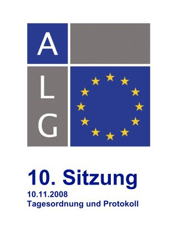 10.11.2008 Tagesordnung und Protokoll - Asociation Loyola ...