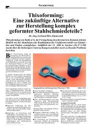 Thixoforming: Eine zukünftige Alternative zur Herstellung komplex ...