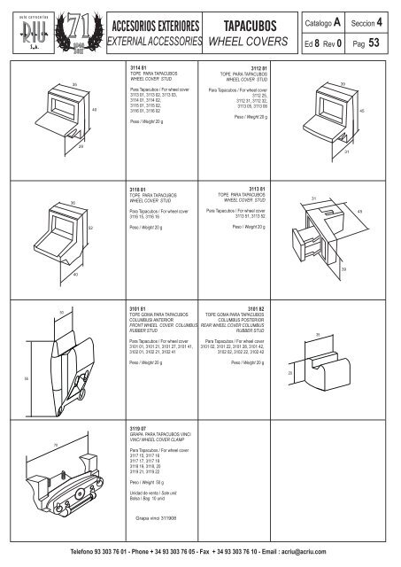 4 - ACCESORIOS EXTERIORES EXTERNAL ACCESSORIES