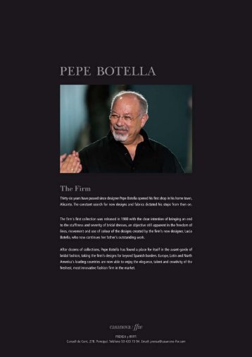 Pepe Botella - designers profile - White Gallery