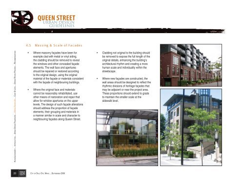 Queen Street Urban Design Guidelines - City of Sault Ste Marie