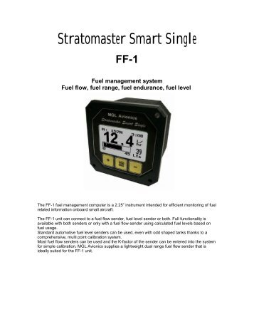 FF-1 â MGL Avionics - STRATOMASTER Instrumentation MGL ...