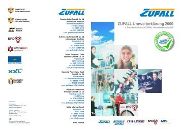 ZUFALL UmwelterklÃƒÂ¤rung 2000 - Friedrich Zufall GmbH & Co. KG