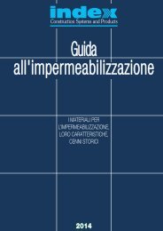 GUIDA ALL'IMPERMEABILIZZAZIONE: I materiali per l ... - Index S.p.A.