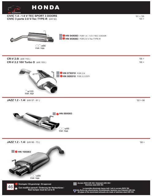 terminali / endpipes - KD-Tuning