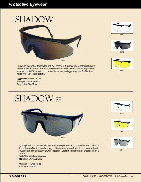 Protective Eyewear - US Safety