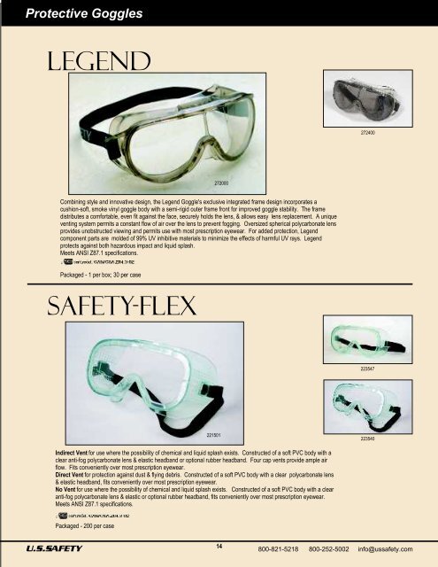 Protective Eyewear - US Safety