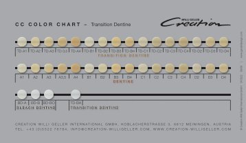 CC COLOR CHART â Transition Dentine - Jensen Dental