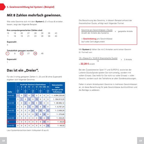 Anteilsystem 2013 - LOTTO Bayern
