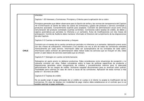 topes a tasas de interes y comisiones bancarias - Felaban