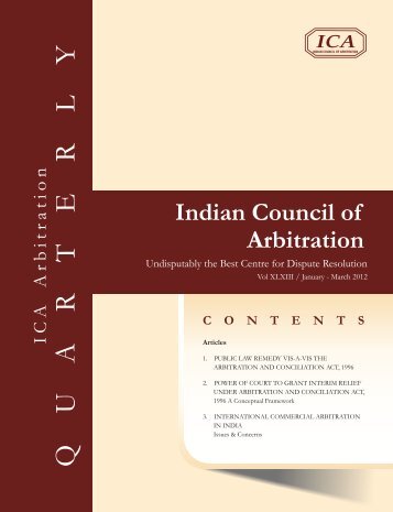 Jan-March 2012 (fonts change) - Indian Council of Arbitration