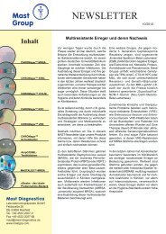 Newsletter_5_09.2010_Multiresistente Erreger ... - Mast Diagnostica