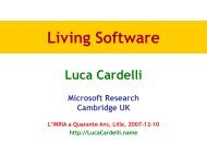 Living Software - Luca Cardelli