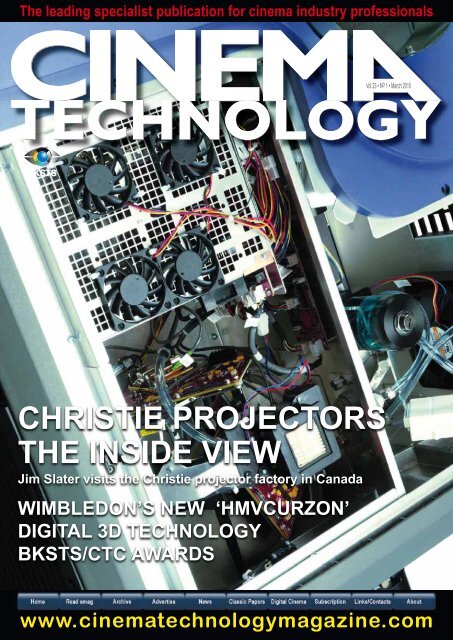 Christie in Cinema Technology Magazine