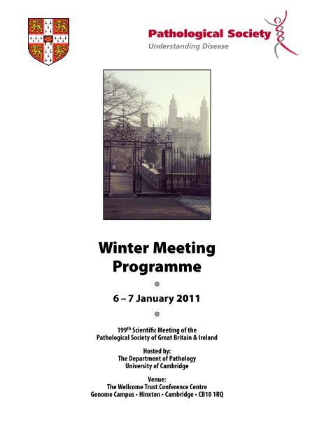 Winter Meeting 2011 - The Pathological Society of Great Britain ...