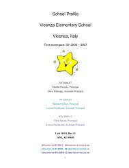 School Profile - Vicenza Elementary School - DoDEA