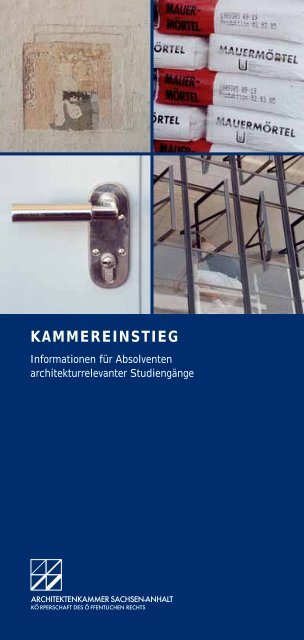 KAMMEREINSTIEG - Architektenkammer Sachsen-Anhalt