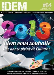 MUSIQUE I THÉÂTRE I DANSE I ARTS PLASTIQUES I ... - IDEM Mag