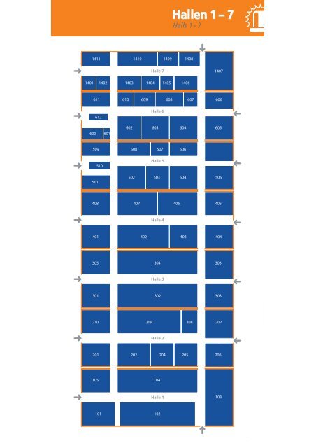 Hallen- und Standplan RETTmobil 2011 - Messe Fulda GmbH