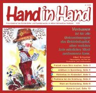 Hand in Hand 01/2002 - Albert-Schweitzer-Verband