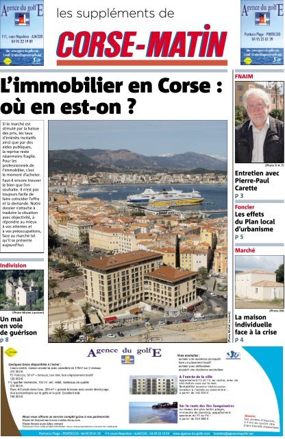 L'immobilier en Corse : oÃ¹ en est-on ?