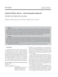 Osgood-Schlatter disease - Medical Ultrasonography