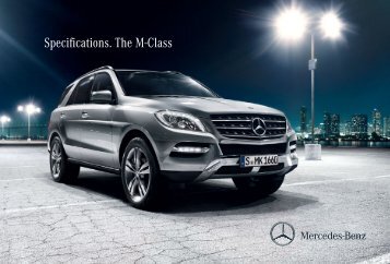 Specifications. The M-Class - Mercedes-Benz  South Africa