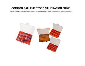 common rail shims catalogue - Omniged.com