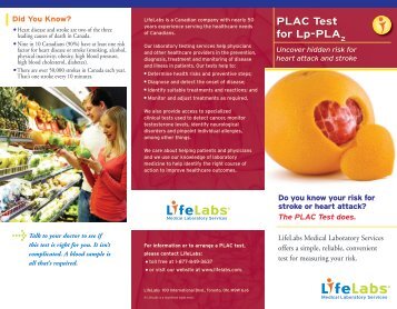 PLAC Test for Lp-PLA - Lifelabs