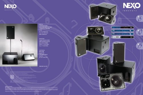 NEXO PS Brochure 2.69MB - Yamaha Commercial Audio