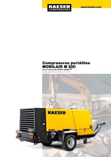 Compresores portÃ¡tiles MOBILAIR M 200 - Kaeser - Kaeser ...