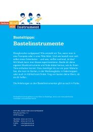 Bastelinstrument zum Ausmalen - Jedem Kind ein Instrument