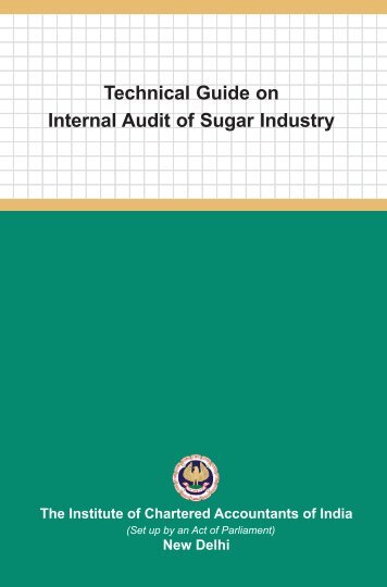 Technical Guide on Internal Audit of Sugar Industry - CAalley.com