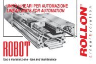 unità lineari per automazione linear units for automation - Rollon