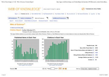 Web of Knowledge [v.5.10] - Web of Science Citation Report
