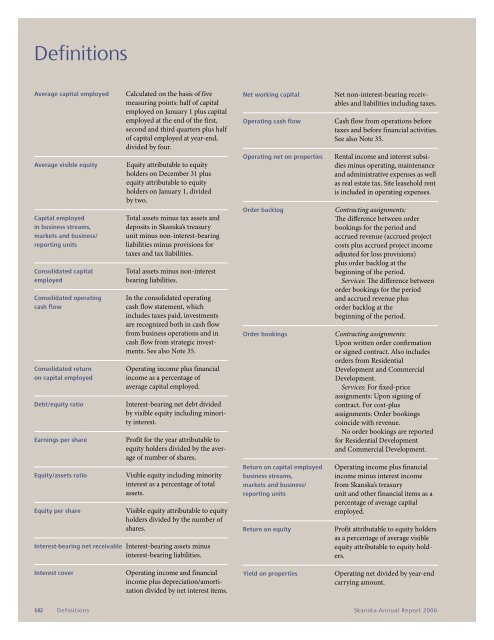 ANNUAL REPORT 2006 - Skanska