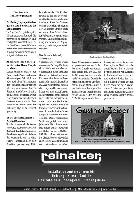 BÃ¼rgermeister Zeitung - Marktgemeinde Admont