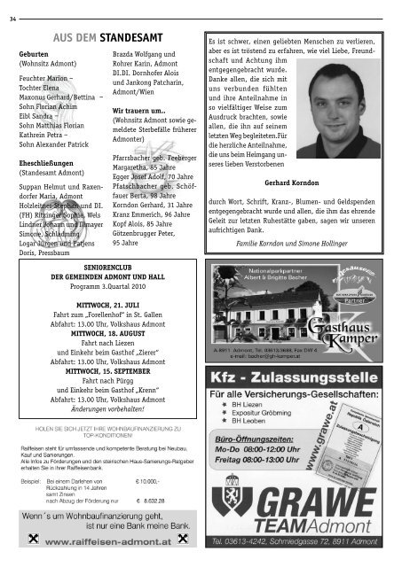 BÃ¼rgermeister-Zeitung - Marktgemeinde Admont