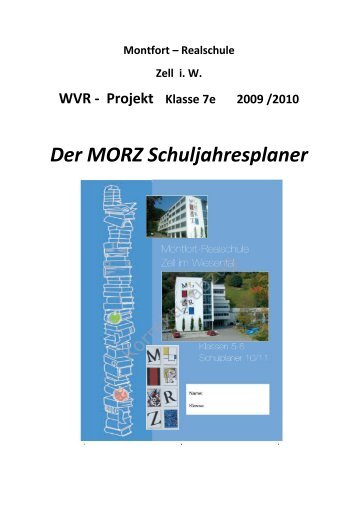 Der MORZ Schuljahresplaner - Wirtschaftspreis Schule