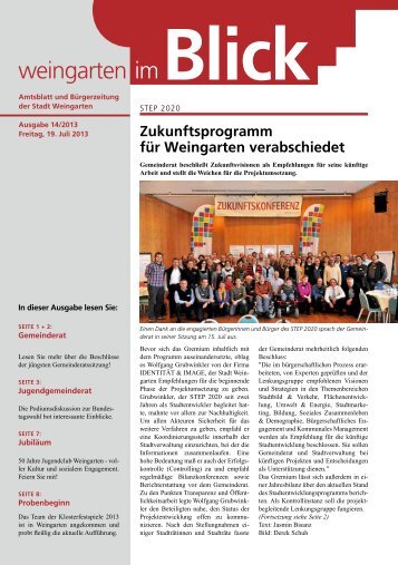 Ausgabe 14/2013 - Weingarten im Blick