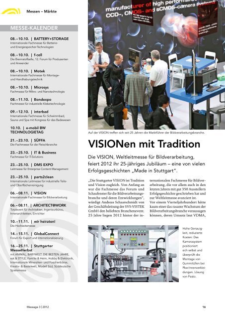 Message Ausgabe 3/2012 (PDF | 9 MB) - Messe Stuttgart