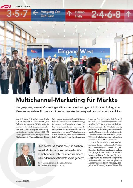 Message Ausgabe 3/2012 (PDF | 9 MB) - Messe Stuttgart