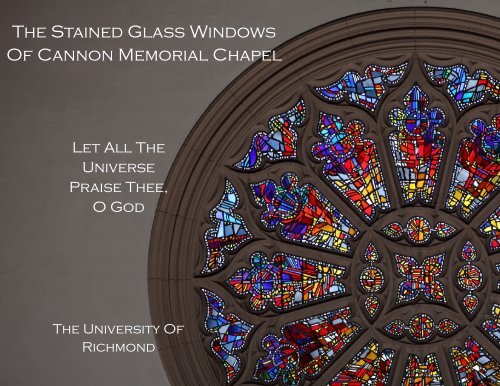 The Stained Glass Windows of Cannon Memorial Chapel