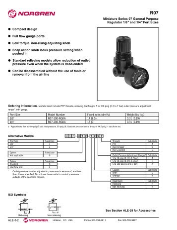 Norgren Main Regulator