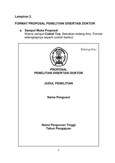 Contoh Proposal Disertasi S3 Ilmu Ekonomi - Terkait Ilmu