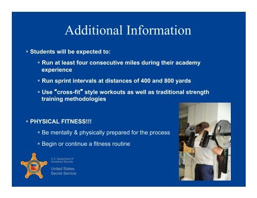 United States Secret Service Physical Skills Section