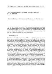 polynomial controller design based on flatness - Kybernetika