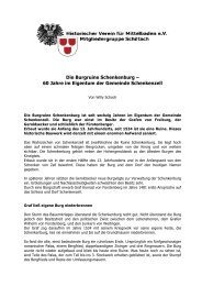 Die Burgruine Schenkenburg - Geschichte - Schiltach