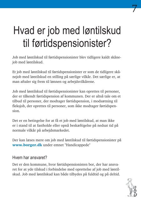 Job med lÃ¸ntilskud til fÃ¸rtidspensionister - Center for Ligebehandling ...